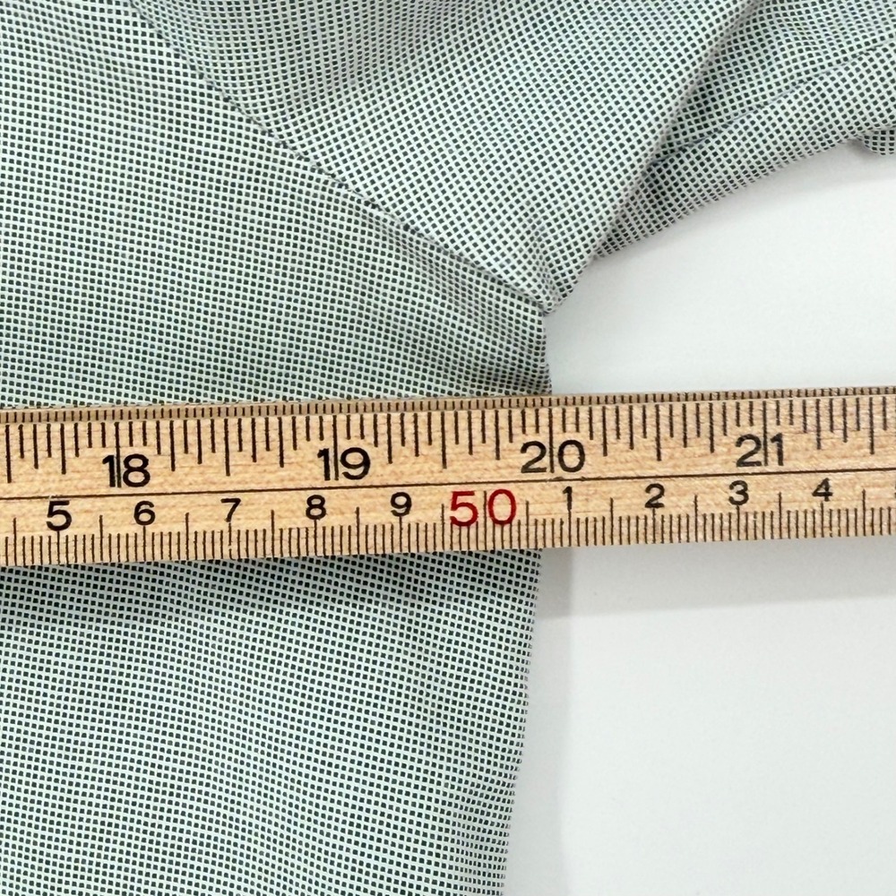 COS Short-Sleeved Cocoon Shirt Dress Grey Micro-Check Cotton Blend Collared 10 - Picture 13 of 16